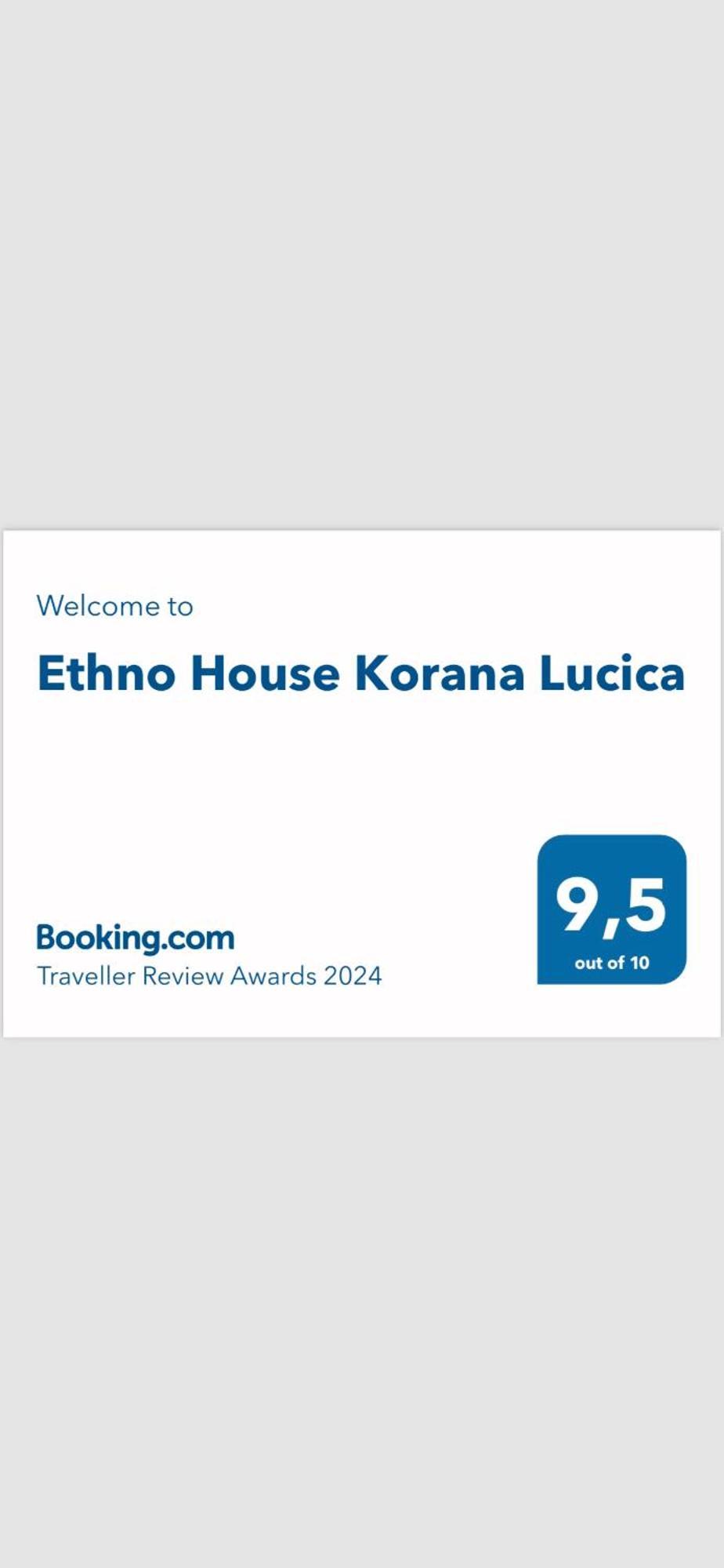 Ethno House Korana Lucica Hostal Exterior foto